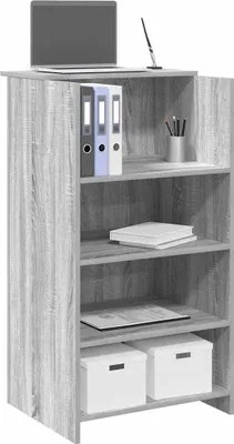 Produktbild von Empfangstheke Grau Sonoma 55x50x103,5 cm Holzwerkstoff