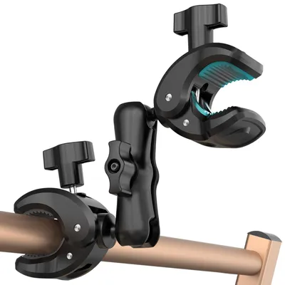 Obrázek produktu pro Univerzální držák s dvojitou svorkou a možností 360° rotace pro akční kamery