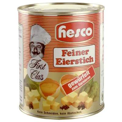 Produktbild von Hesco feiner Eierstich First Class gewürfelt zum garnieren 850ml