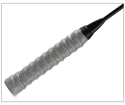 Produktbild von Badmintonschläger Schweißabsorbierender Gürtel Atmungsaktiver Kielgriff Handkleber für Sport FitnessGrau