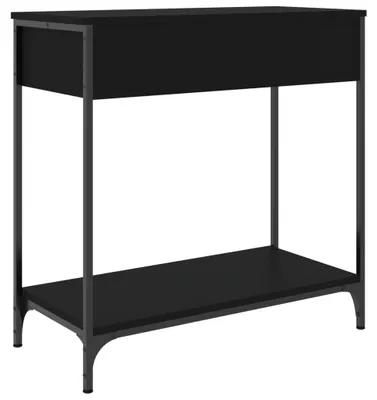Zdjęcie produktu dla vidaXL Stolik konsola czarny 75x34,5x75 cm materiał drewnopochodny