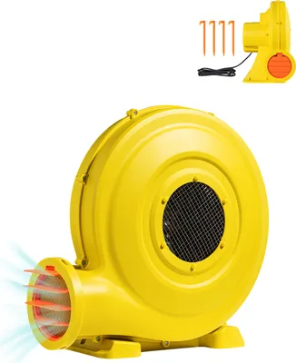 Obrázok produktu pre VEVOR vzduchové dúchadlo, 870 W a 950 W, 1,3 hp vzduchové čerpadlo, komerčné vzduchové dúchadlo pre skákacie hrady, 3300 otáčok za minútu, nepretržitý dúchací stroj, elektrický ventilátor