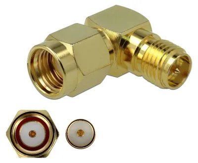 Imagen del producto de DELOCK 89968, RP-SMA, RP-SMA, RP-SMA, hembra, hembra, 90°