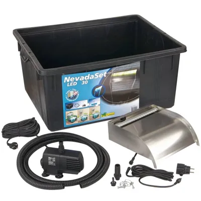Zdjęcie produktu dla Wodospad Ubbink Design Nevada 30 cm LED - kompletny zestaw