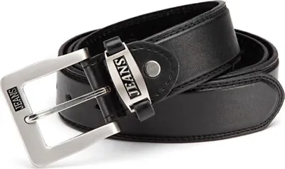Produktbild von Gil Herren Anzug Jeans Gürtel Wechsel Schnalle Gürtel Belt Gurt Riemen Männer Jungen Schwarz 95 cm