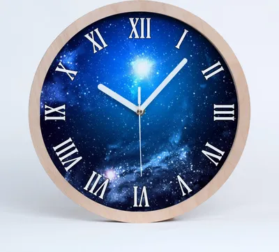 Produktbild von Holzuhr 20fi cm wanduhr - weiße Spitzen - Nebel