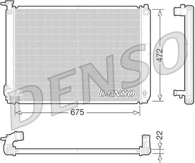 Produktbild von DENSO DRM51010 Kühler Wasserkühler Motorkühler für LEXUS RX (MHU3, GSU3, MCU3)