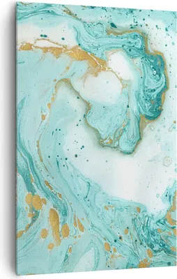 Produktbild von Bild auf Leinwand - Leinwandbild - Einteilig - Abstraktion blau Wasser modern - 80x120cm - Wand Bild - Wandbilder - Leinwanddruck - Wanddekoration - Leinwand bilder - Wandbild - PA80x120-2937