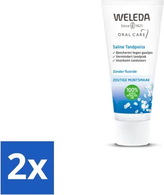 Image de WELEDA - Dentifrice au sérum physiologique - 75ml - Pack avantage - 2 pièces