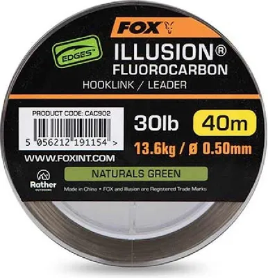 Produktbild von Fox International Edges™ Illusion Flurocarbon 40 M Durchsichtig 0.500 mm Durchsichtig 0.500 mm