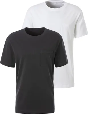 Produktbild von JOHN DEVIN T-Shirt 2 -teilig anthrazit/weiß Größe S