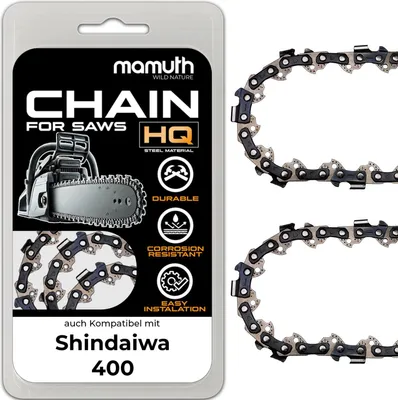 Produktbild von 2x Sägekette Kettensäge 40cm 1,5mm 0,325" 66 TG für Shindaiwa 400