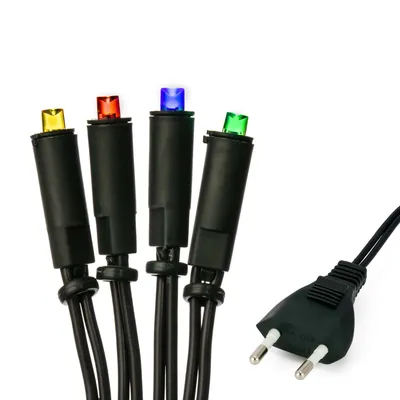 Produktbild von 100-tlg. LED-Minilichterkette, bunt, innen, EU-Stecker