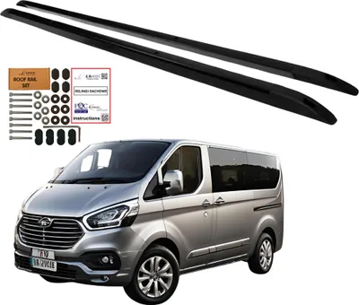 Immagine prodotto di Barre da tetto integrate FORD TRANSIT CUSTOM LONG dal 2012 NERO