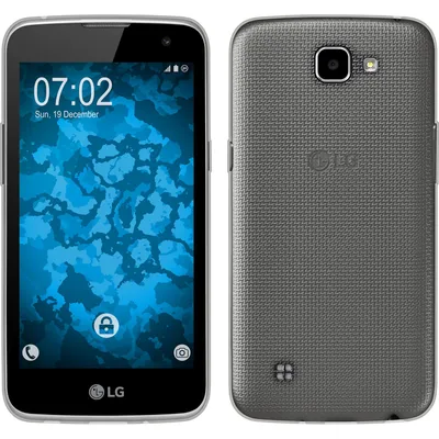 Produktbild von PhoneNatic Case kompatibel mit LG K4 2016 - grau Silikon Hülle Slimcase + 2 Schutzfolien