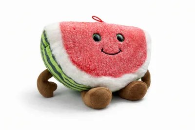 Produktbild von Kuscheltier Melone 28 cm – Weiches Plüschtier Watermelon, Stofftier