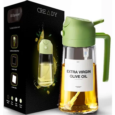 Productafbeelding van Oliefles - Oliespray - 470 ml - RVS - 2-in-1