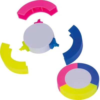 Produktbild von Textmarker "3in1" / Markierfarben: gelb, pink und blau
