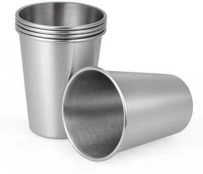 Imagen del producto de Ibenzoa®: Juego de 5 vasos de acero inoxidable de 500 ml – vasos apilables, libres de BPA, ideales para camping, picnics y actividades al aire libre, aptos para lavavajillas