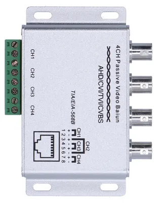 Image de Transmetteur/récepteur CCTV haute performance pour paires torsadées, offrant une compatibilité étendue et un débit de transmission élevé, compatible avec les technologies HD-CVI pour la vidéosurveillance et HD-TVI pour les vidéoconférences