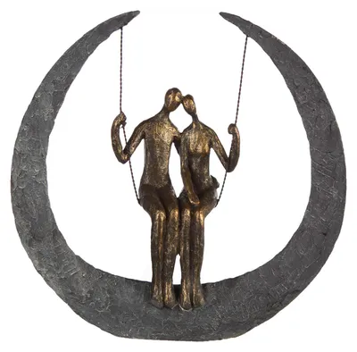 Produktbild von Casablanca by Gilde Dekofigur Skulptur Swing bronzefarben H. 30 cm,89166