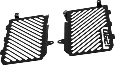 Image de ZIEGER Protège radiateur compatible avec KTM 1290 Super Adventure Logo noir