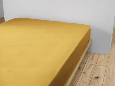 Produktbild von Spannbettlaken 200 x 200 cm GAÏA Safran
