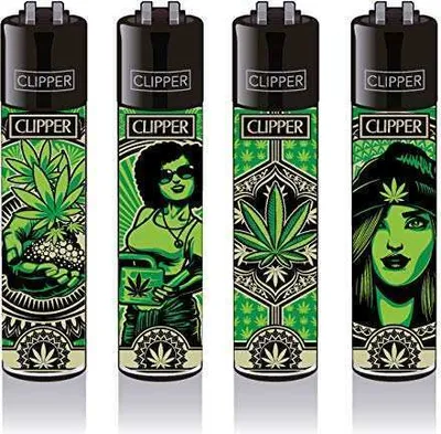 Produktbild von CLIPPER Feuerzeug 4er Set - Grass Art #2 Sammler-Edition