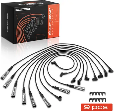 Produktbild von Frankberg 9x Zündleitungssatz Zündkabel für Mercedes-Benz S-Klasse W116 C126 SL R107 C107