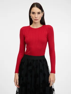 Produktbild von Orsay Rotes Langarm-T-Shirt für Damen 1001239320000__XL