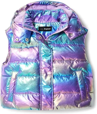 Obrázok produktu pre Desigual dievčenské „Padded Venus“ – dúhovo ružové 22WGEW073025 vesta