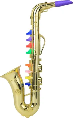 Zdjęcie produktu dla Plastikowy dziecięcy saksofon Zabawkowy mini saksofon Zabawkowy instrument muzyczny dla dzieci Prezent złoty