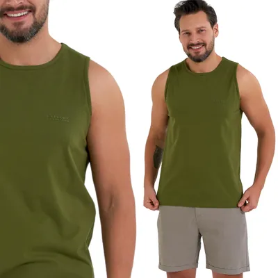 Obrázok produktu pre Pánske tielko Moraj bez rukávov – khaki, veľkosť XXL, pohodlné