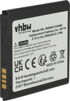 Produktbild von vhbw Akku Ersatz für Alcatel CAB32A0001C1 für Handy Smartphone Telefon (1650 mAh, 3,7 V, Li-Ion)