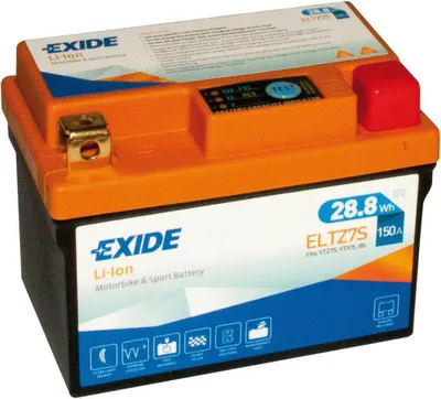 Obrázok produktu pre Exide ELTZ7S Li-Ion lítiová motocyklová batéria 12 V 2,4 Ah 150 A