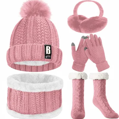 Productafbeelding van Dames Muts, Sjaal en Handschoenen Set voor de Winter