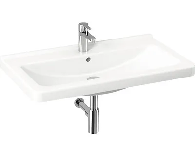 Produktbild von Jika Cubito - Waschtisch 850x485 mm, mit Überlauf, mit Hahnloch, weiß H8104260001041