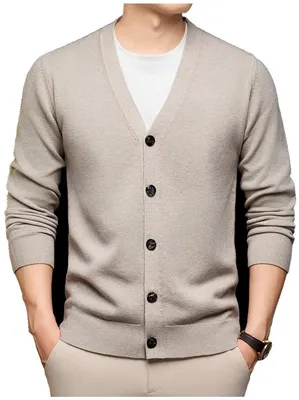 Productafbeelding van Currero Cardigan Heren Lichte Beige M