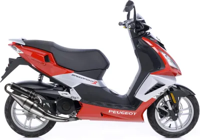 Zdjęcie produktu dla LeoVince Ręcznie wykonany kompletny układ wydechowy TT w kolorze czarnym z homologacją dla PEUGEOT SPEEDFIGHT 3 50 LC