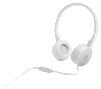 Produktbild von HP Stereo-Headset H2800, Kabelgebunden, Anrufe/Musik, 125 g, Kopfhörer, Silber, Weiß