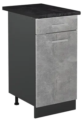 Immagine prodotto di Mobiletto base cucina Vicco R-Line Calcestruzzo/Antracite 40 cm piano di lavoro Antracite, Model 61026