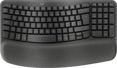 Obrázek produktu pro Logitech 920-012298, Plná velikost (100 %), Bezdrátový, RF bezdrátové + Bluetooth, Membránový spínač, QWERTY, Grafit