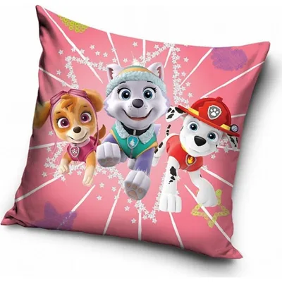 Obrázek produktu pro Dětský polštářek Tlapková Patrola Energická štěňata 40x40 cm