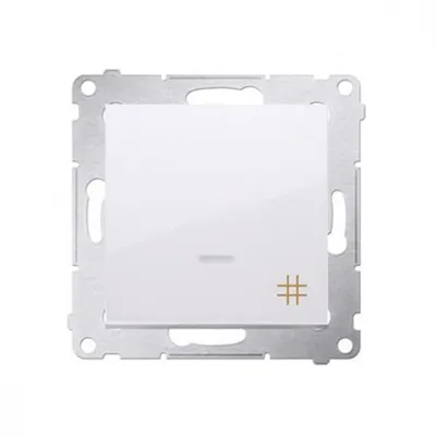 Obrázok produktu pre Kontakt-Simon DW7L.01/11, Plast, Biela, IP20, IP44, 250 V, 10 A, 75 mm