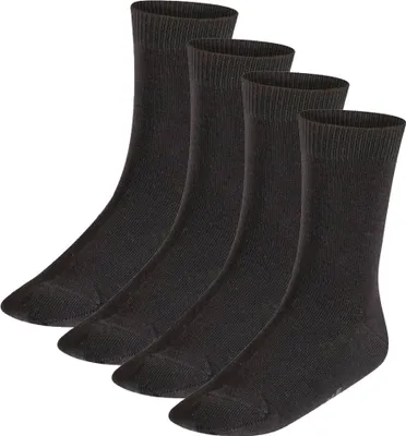 Produktbild von FALKE Kinder Socken, 4er Pack - Happy, Kurzsocken Schwarz 23-26