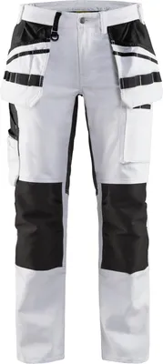 Produktbild von Blakläder Damen Malerhose mit Stretch 7910 in weiß/schwarz, Größe:34