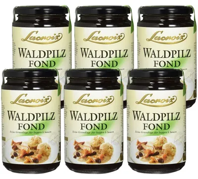 Image de Fond de champignons des bois Lacroix une base pour les soupes et les sauces 400ml pack de 6