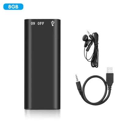 Obrázek produktu pro mP3 přehrávač 3 v 1, profesionální digitální audio mini diktafon, 192 Kbit/s, záznam WAV