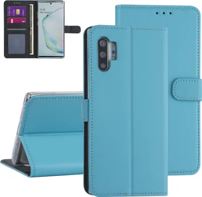Produktbild von Samsung Galaxy Note 10 Plus Light blue Book type case - Card holder