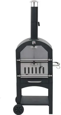 Zdjęcie produktu dla VidaXL 44279, Drewno opałowe, Pellet drzewny, Stal, Czarny, 11 pizza(e), 2 szt., 650 mm